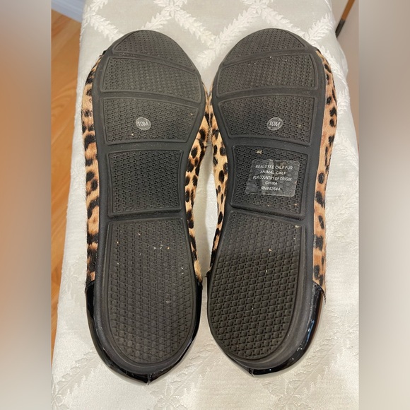 Alfani Stepflex Size 10 Leopard Print Leather Upper Flats - Picture 6 of 7